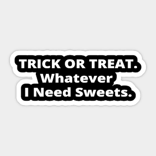 Trick Or Treat Halloween Sticker